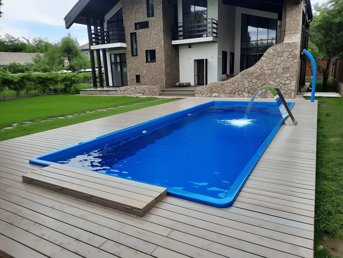 Композитный бассейн Laguna 9 — вид сверху в Ачинске