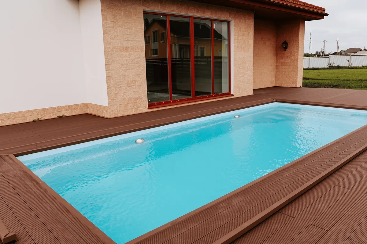 Композитный бассейн Laguna 8 — вид сверху в Ачинске